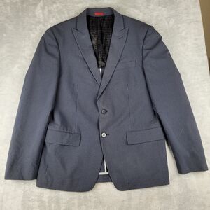 John Varvatos USA Blazer Seersucker Silk Blend Striped Size 40R Stretch